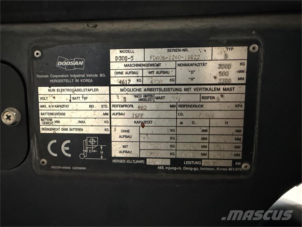 Doosan D30S-5 Дизелови камиони