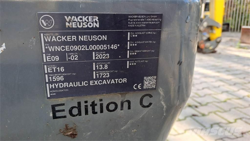 Wacker Neuson ET16 Верижен екскаватор