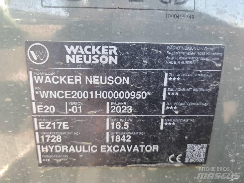 Wacker Neuson EZ17e Верижен екскаватор