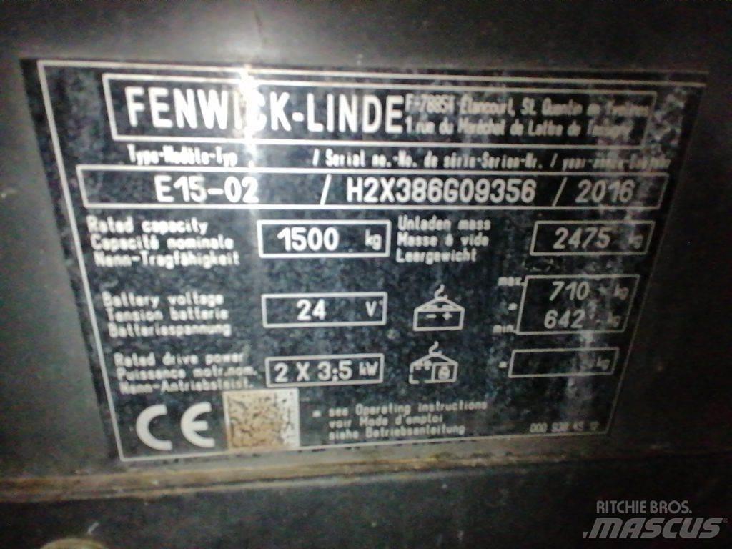 Linde E15-02 Електрически вилични кари-повдигачи