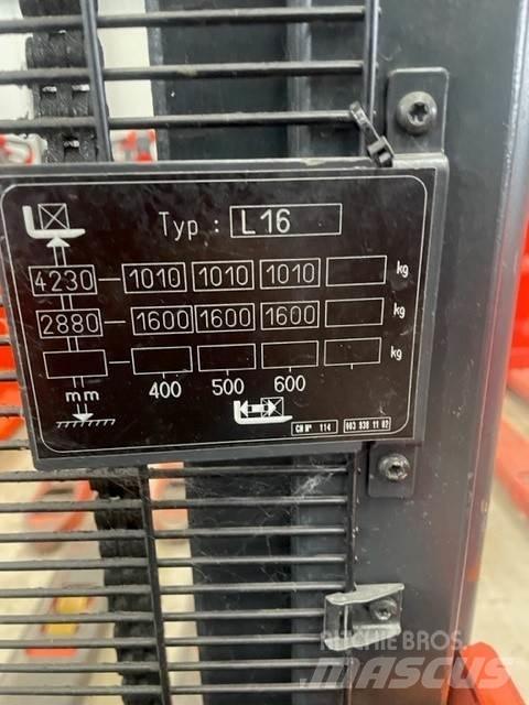 Linde L16 Колички високоповдигачи с теглич