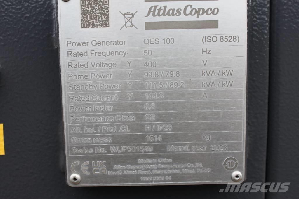 Atlas Copco QES 100 Дизелови генератори
