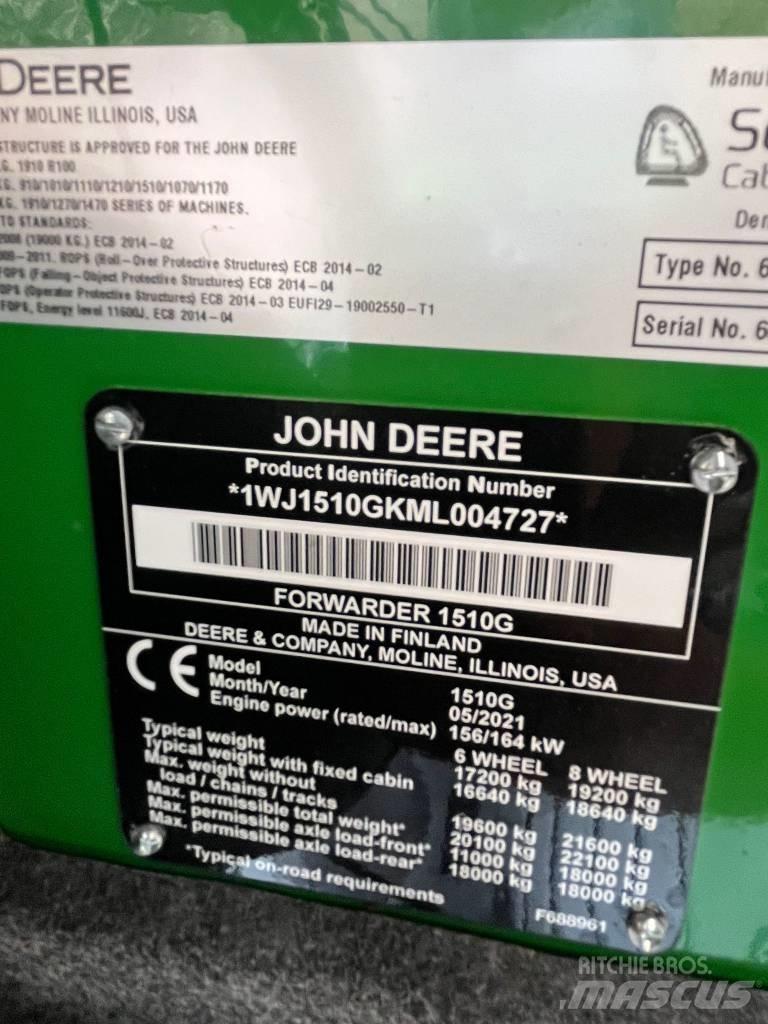 John Deere 1510 G Форуардери