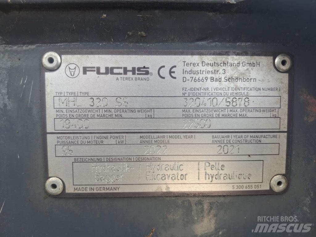 Terex Fuchs MHL320F Обработка на материали - други