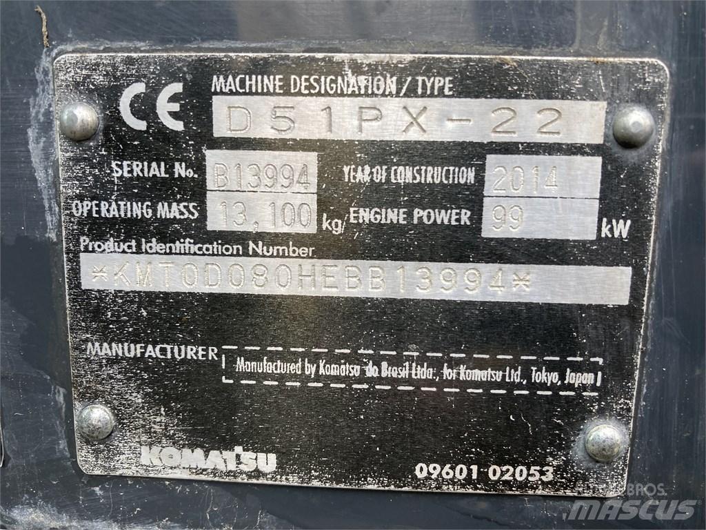 Komatsu DX 51 PX 22 Верижни булдозери
