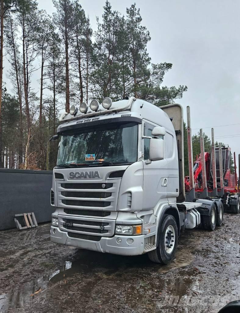 Scania R 730 За превоз на дървени трупи