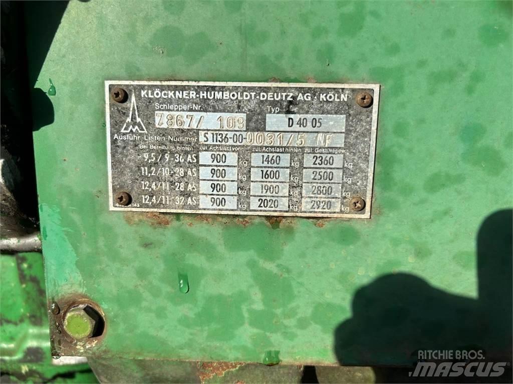 Deutz D 4005 Трактори