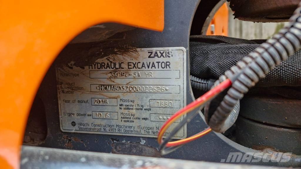 Hitachi ZX 19 U-5 Мини екскаватори < 7 т
