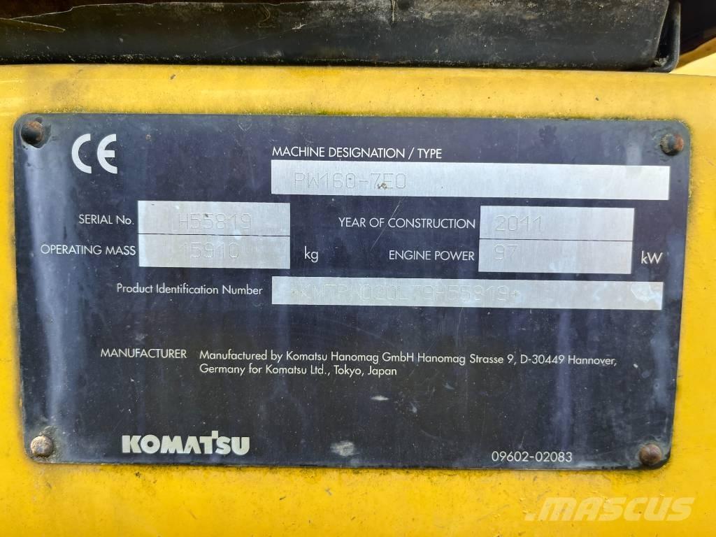 Komatsu PW 160-7 Колесни екскаватори