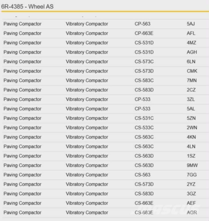 CAT CS 563 	6R4385 Оси
