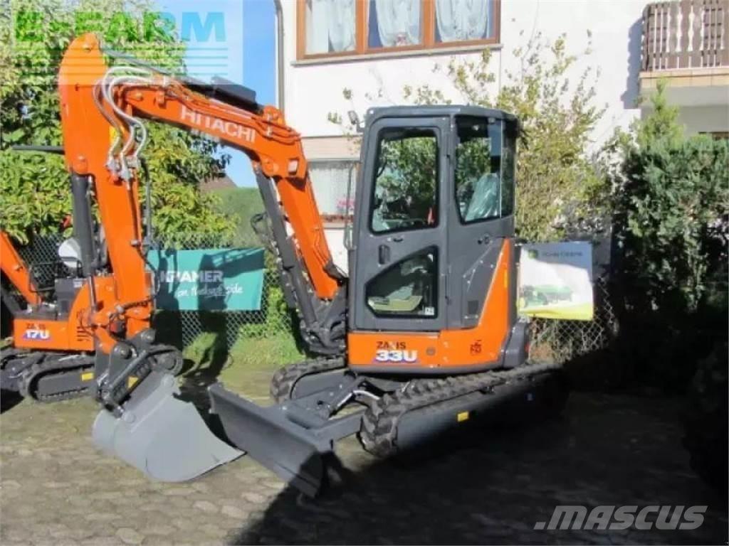 Hitachi zx 33 u-6 Колесни екскаватори