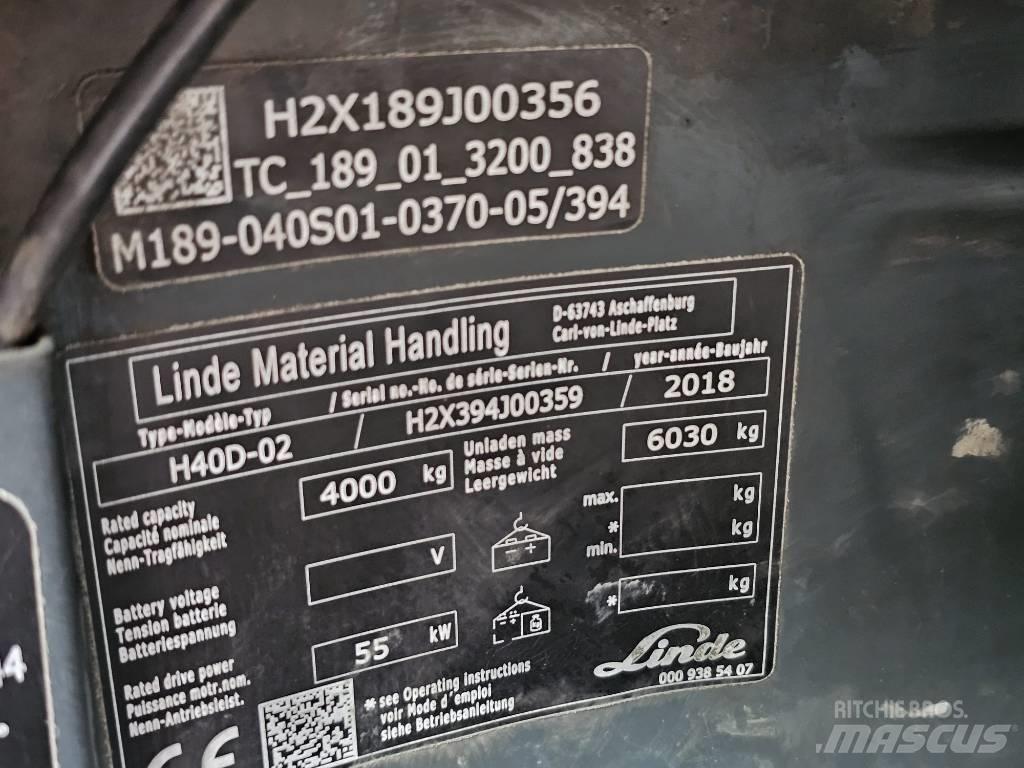Linde H40D-02 Дизелови камиони