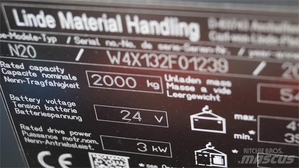 Linde N20 kurz Машини за комисиониране нископовдигачи