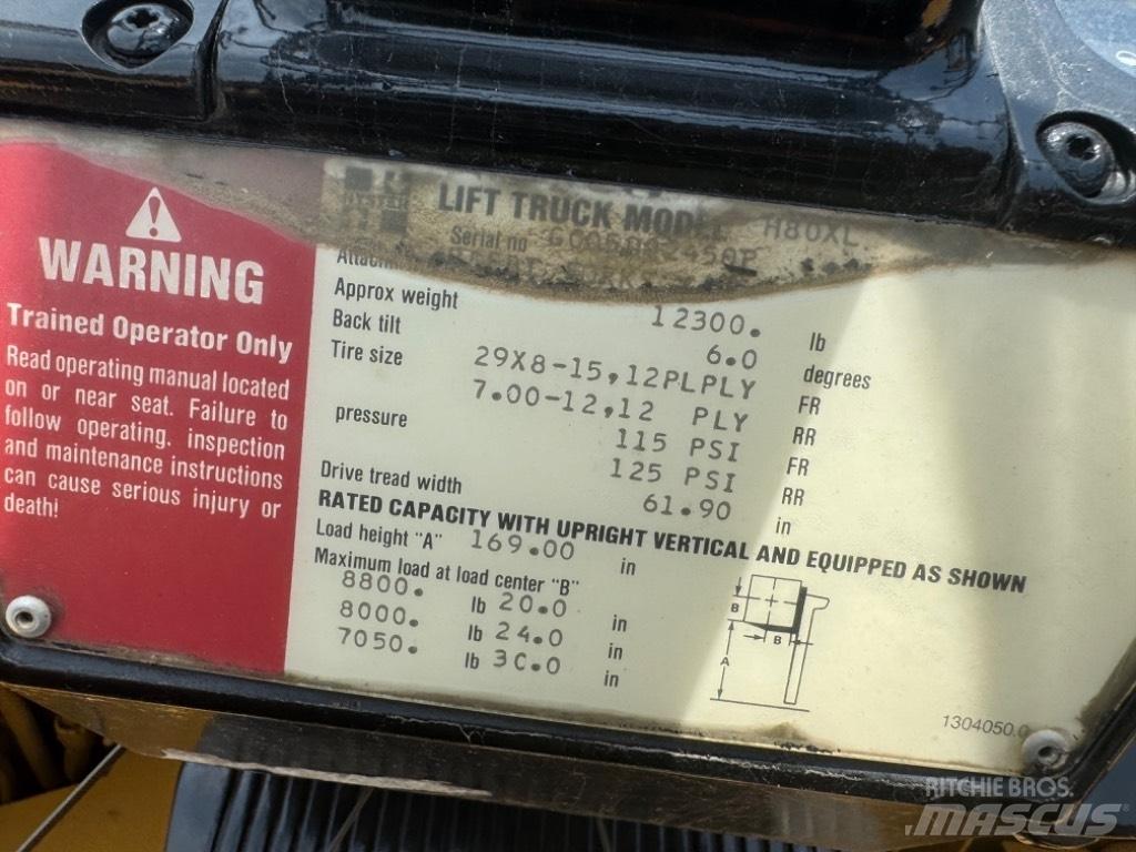 Hyster H 80 XL Вилични кари-повдигачи - други