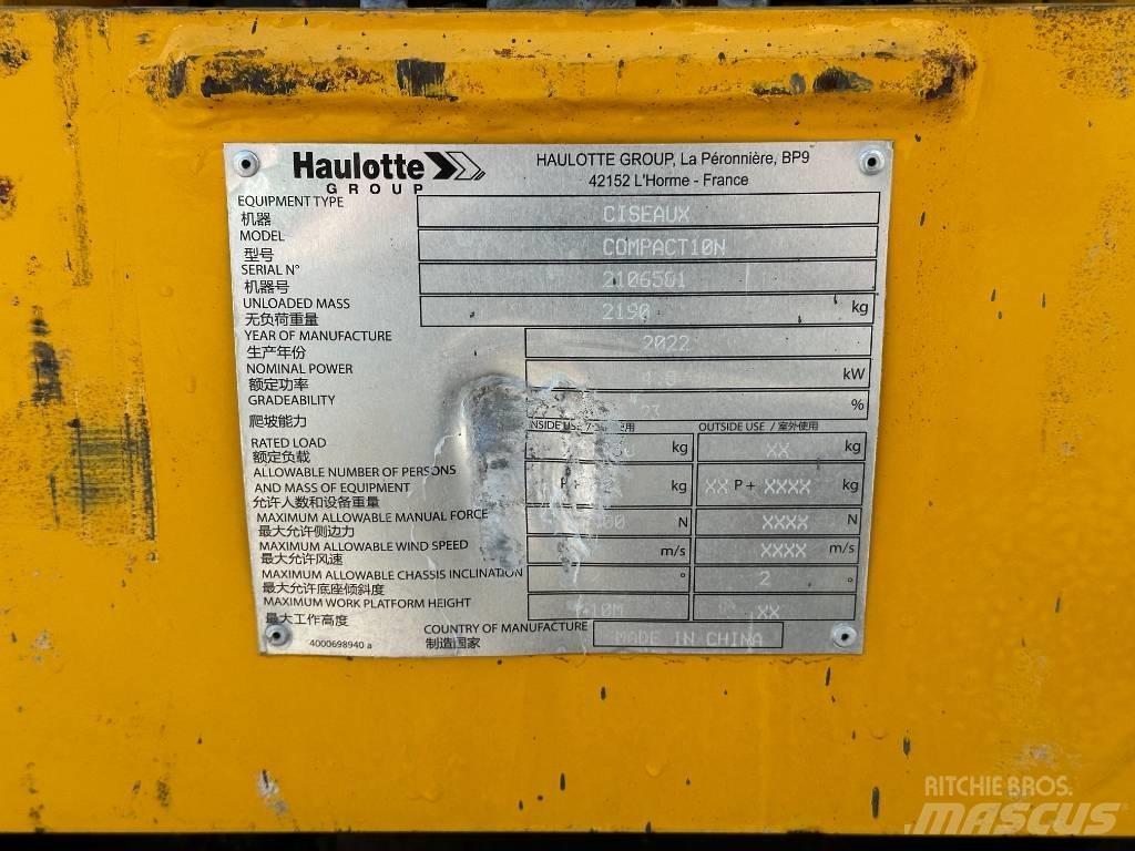 Haulotte COMPACT 10N Ножични работни платформи