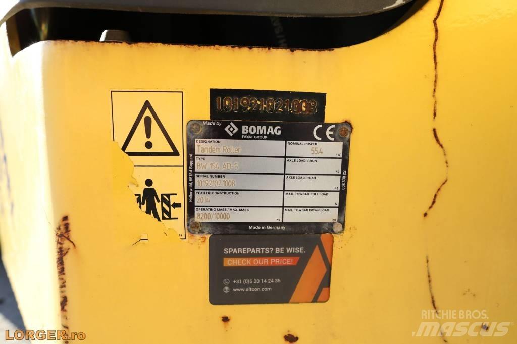 Bomag BW 154 AD-5 Двойни барабанни ролки
