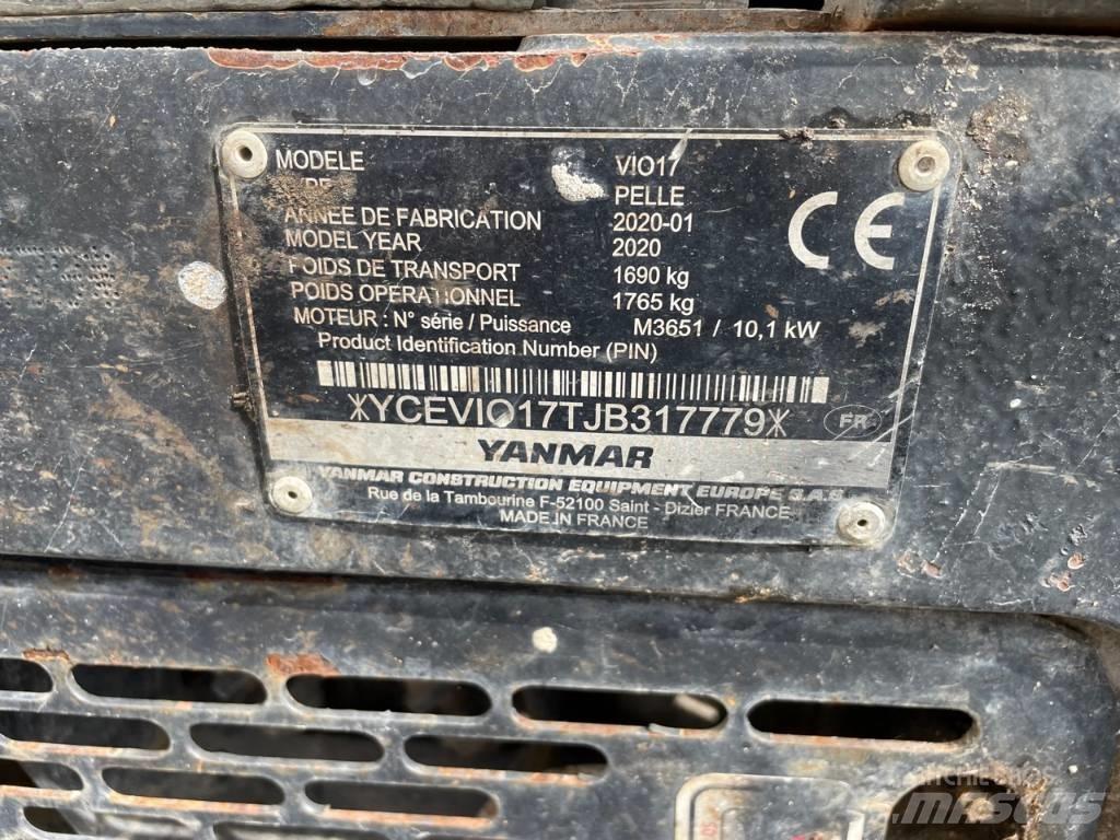 Yanmar Vio 17 U Мини екскаватори < 7 т