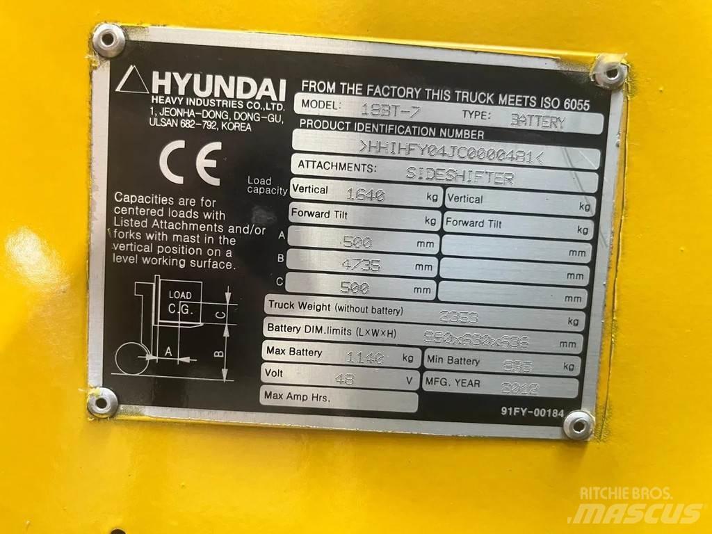 Hyundai 18BT-7 Електрически вилични кари-повдигачи