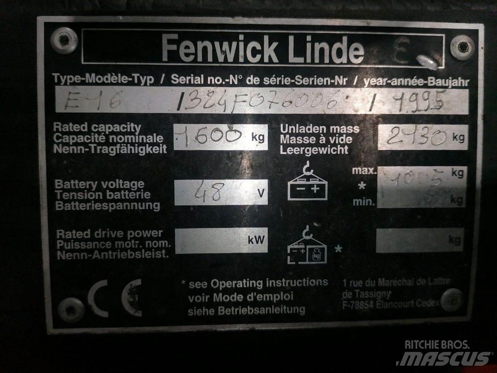 Linde E16 Електрически вилични кари-повдигачи