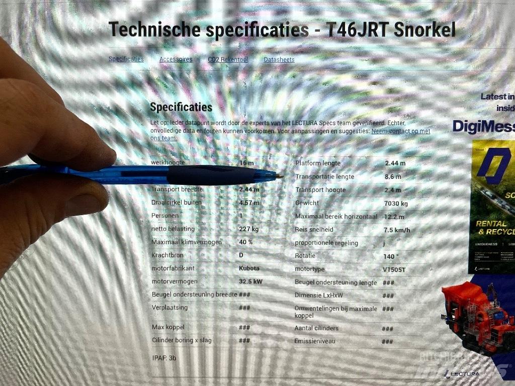 Snorkel T 46 J RT Съчленени стрелови подемници