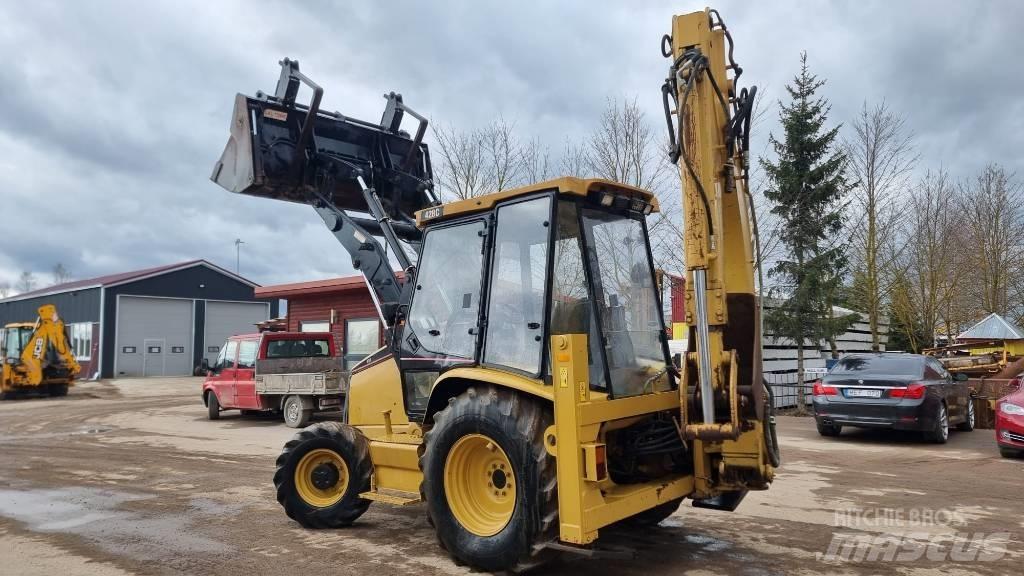 CAT 428 C Turbo Товарач със заден ексватор