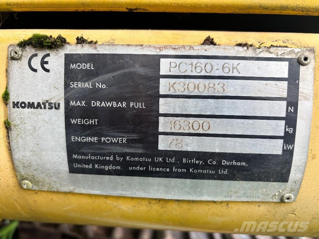 Komatsu PC 160-6K Верижен екскаватор