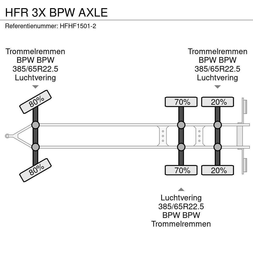HFR 3X BPW AXLE Бордови