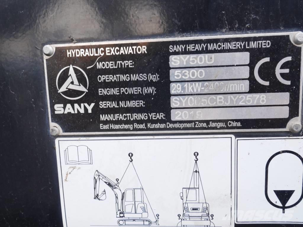 Sany SY 50 U Мини екскаватори < 7 т