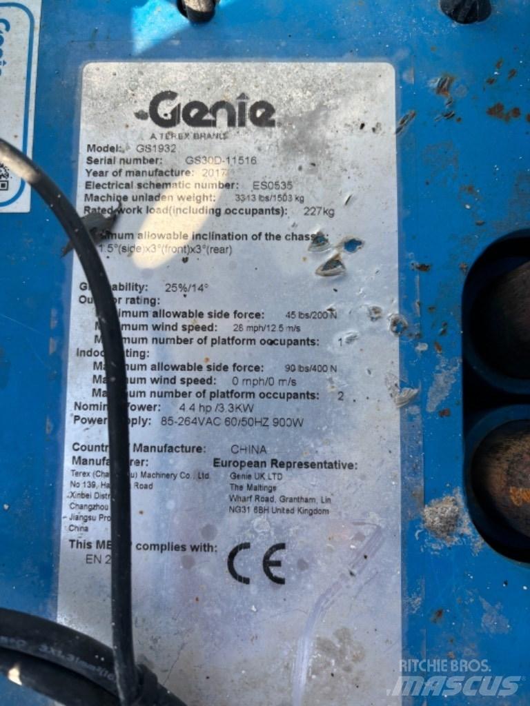 Genie GS 1932 Ножични работни платформи