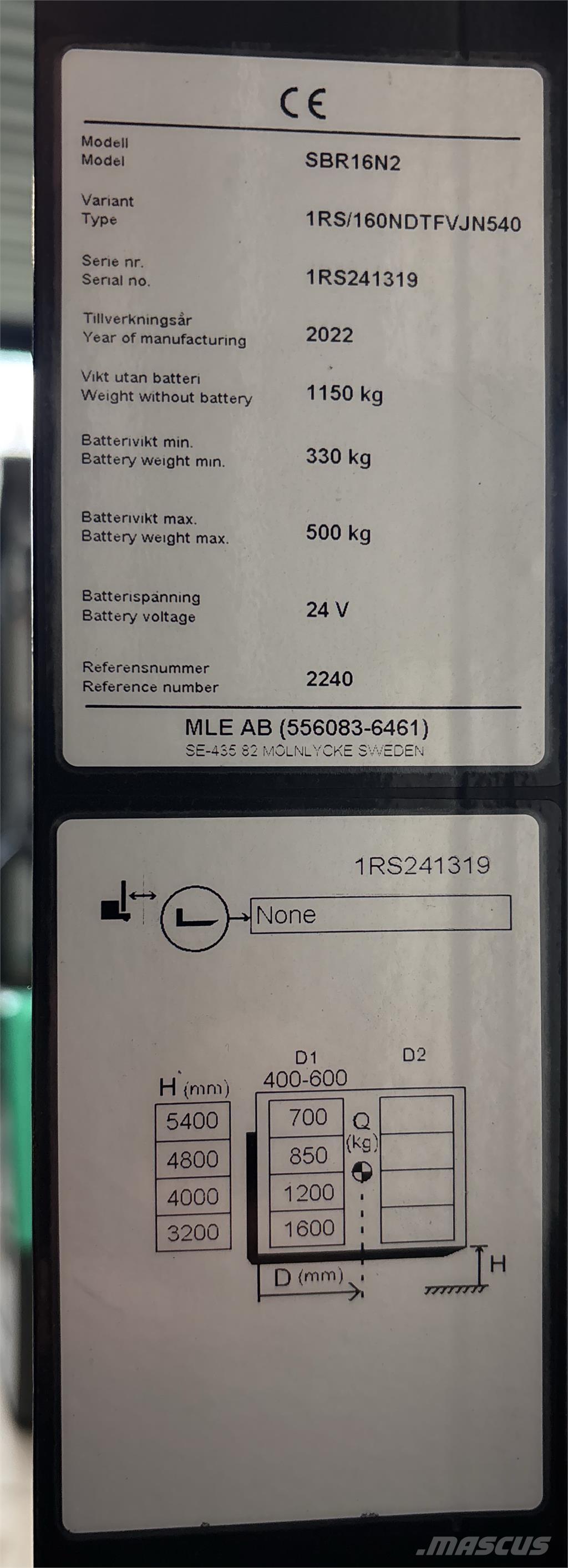 Mitsubishi SBR16N2 Самоходни товарачи