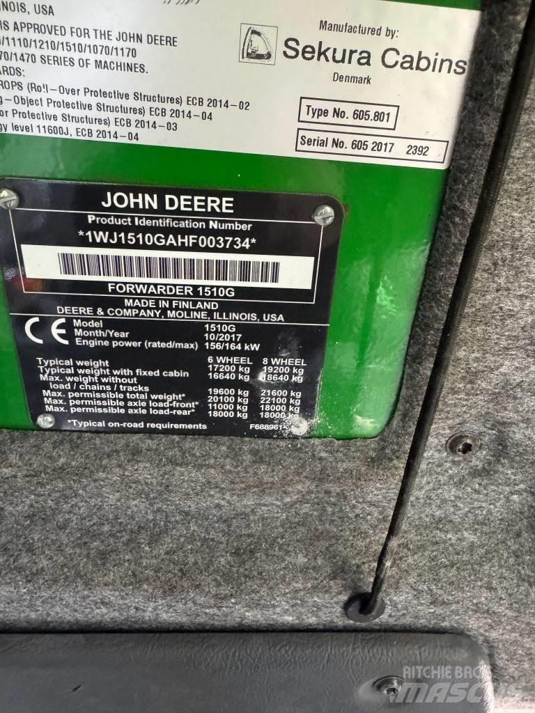 John Deere 1510G Форуардери