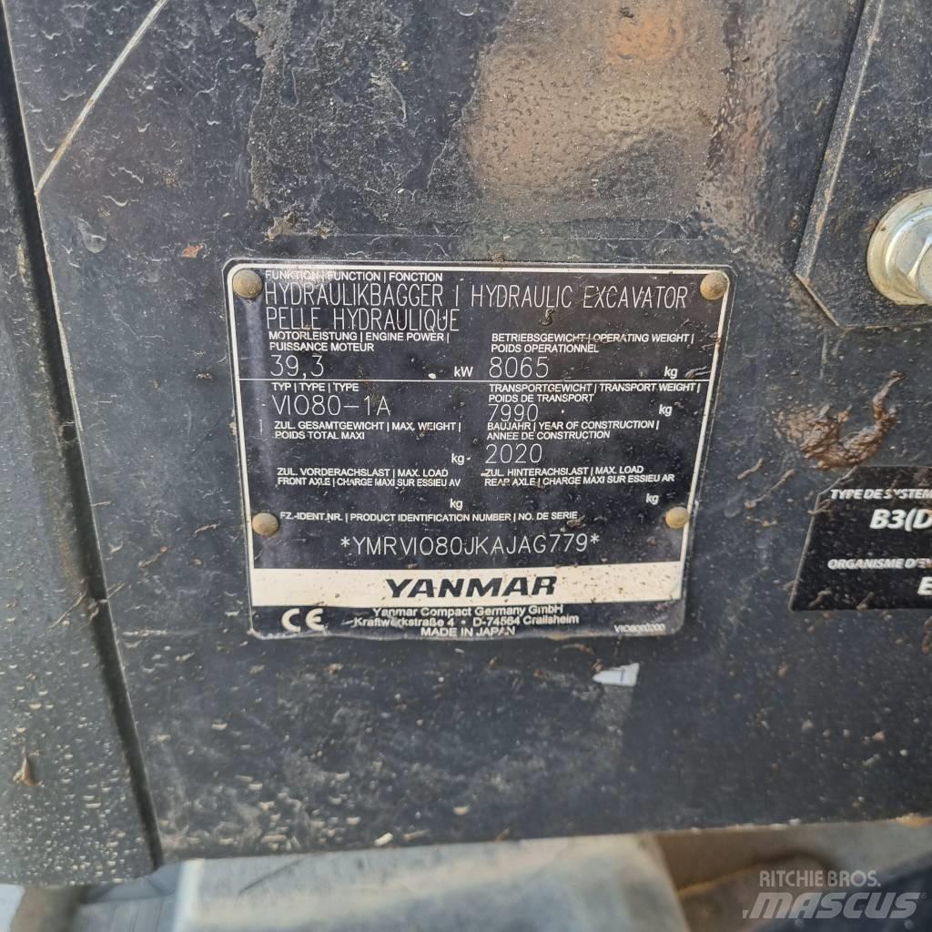 Yanmar Vio 80-1A Средни екскаватори 7т - 12т