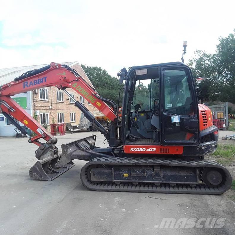 Kubota KX080-4a2 Средни екскаватори 7т - 12т