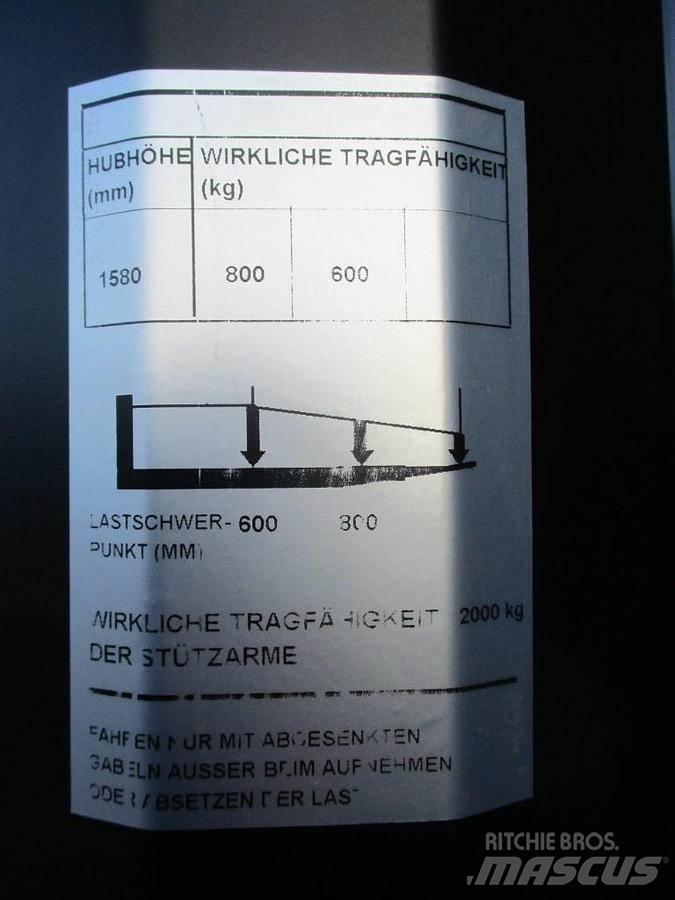 Toyota SWE 080L Колички високоповдигачи с теглич