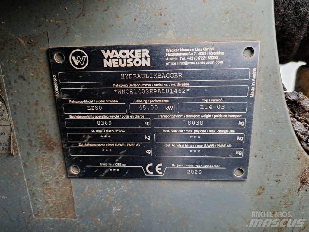 Wacker Neuson EZ80 Верижен екскаватор
