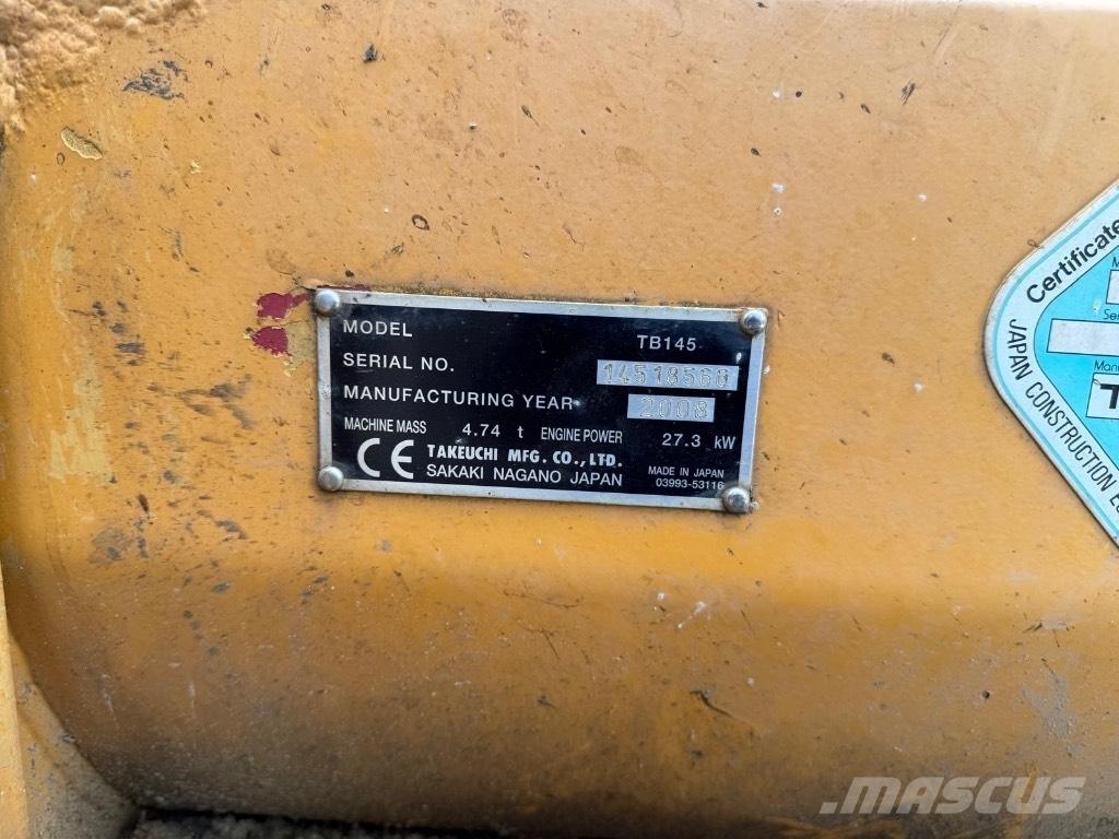 Takeuchi TB 145 Мини екскаватори < 7 т
