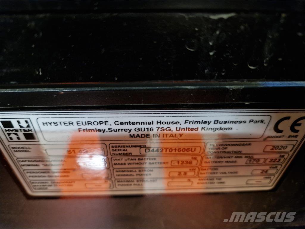 Hyster S1.4S IL Самоходни товарачи