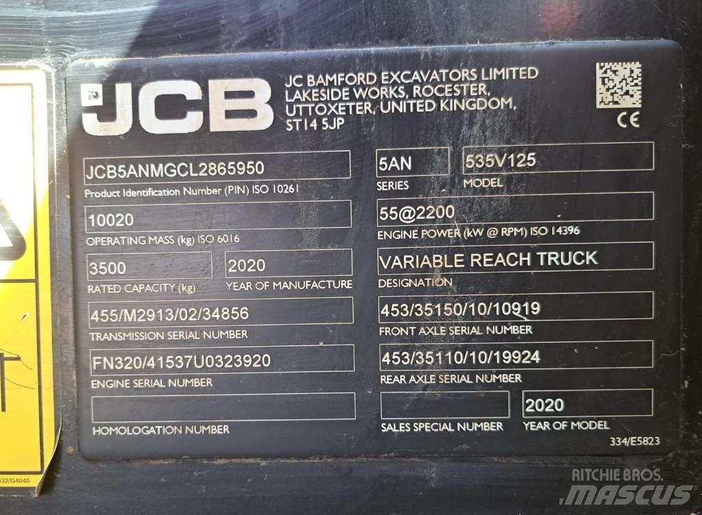 JCB 535 V 125 Телескопични товарачи