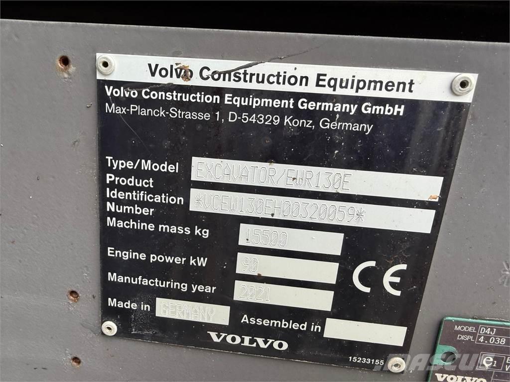 Volvo EWR130E Колесни екскаватори