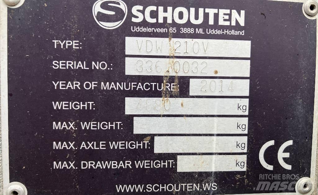 Schouten VDW 210 V Други машини за животновъдство и аксесоари