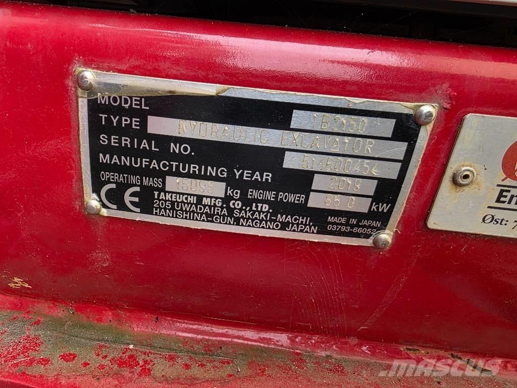 Takeuchi TB 2150 Верижен екскаватор