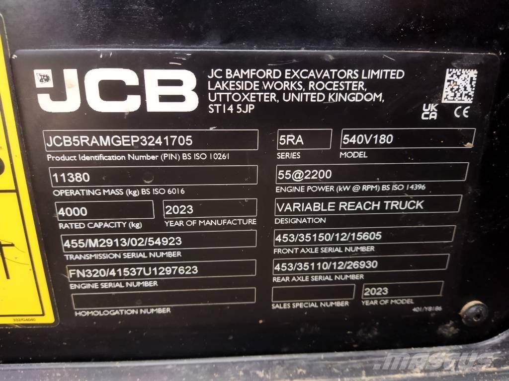 JCB 540.180 Телескопични товарачи