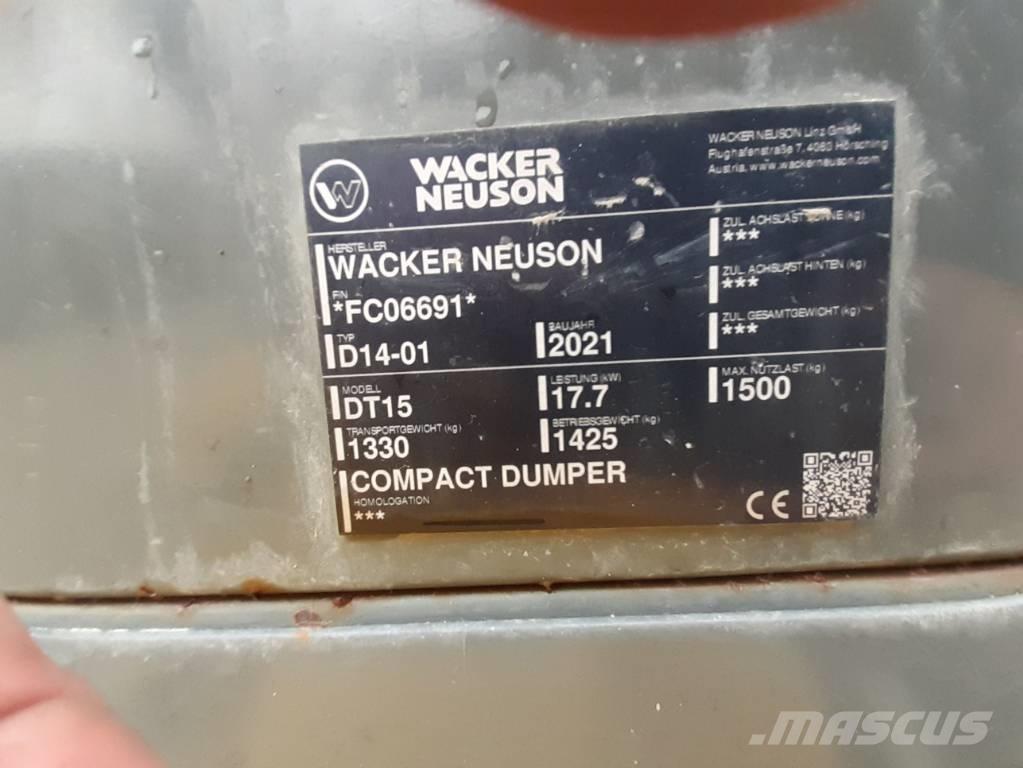 Wacker Neuson DT15 Верижни дъмпери