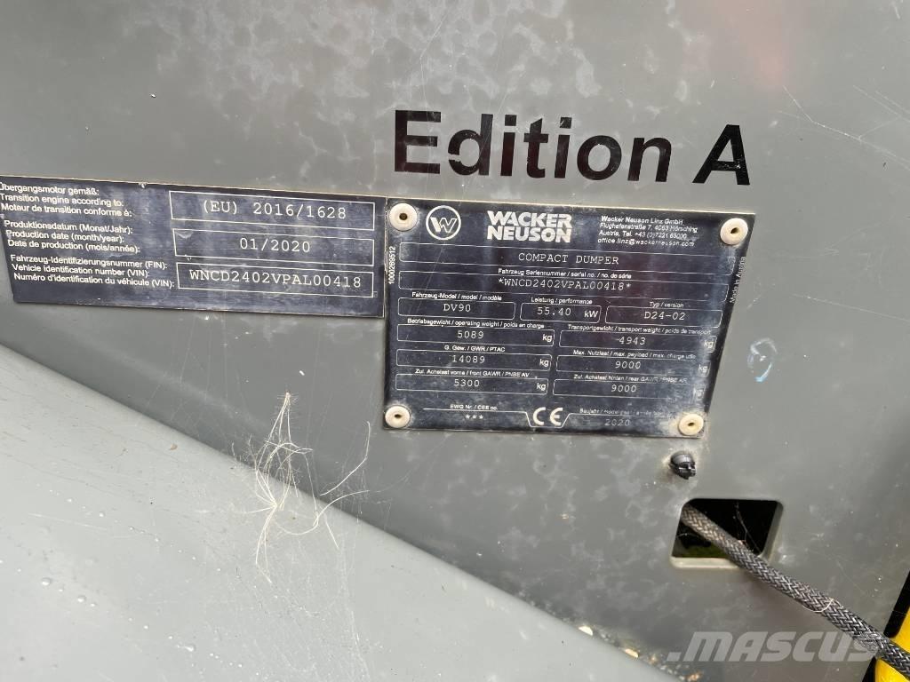 Wacker Neuson DV 90 Странични самосвали