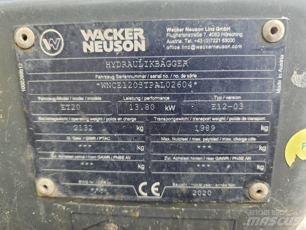 Wacker Neuson ET 20 Мини екскаватори < 7 т