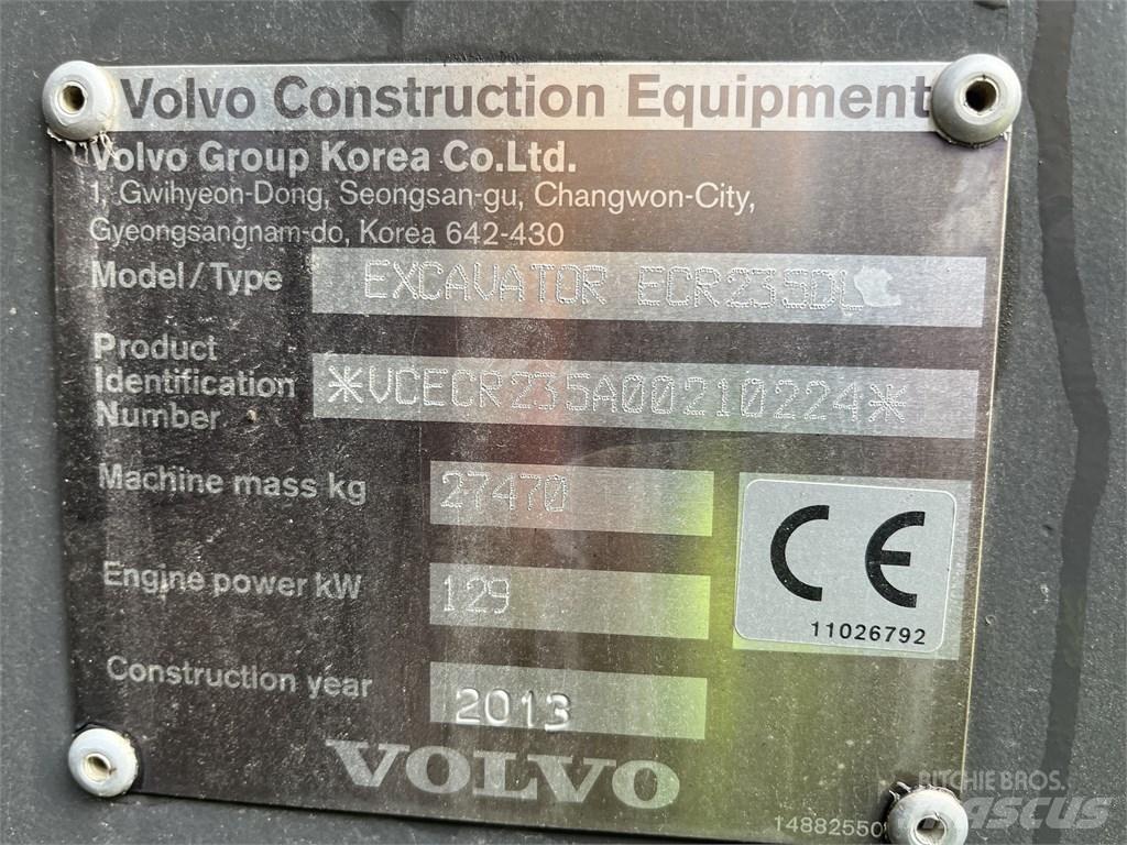 Volvo ECR 235 DL Верижен екскаватор