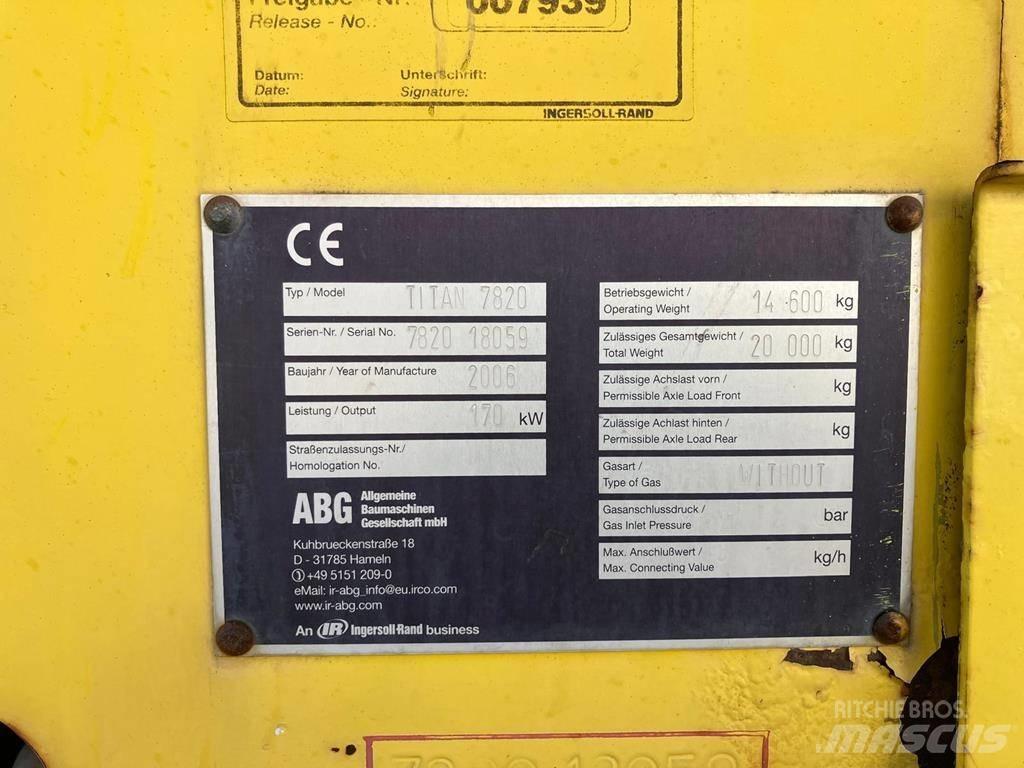 ABG Titan 7820 Машини за асфалт