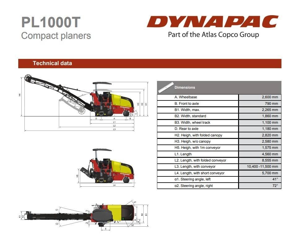 Dynapac PL1000T Машини за студено раздробяване на асфалт