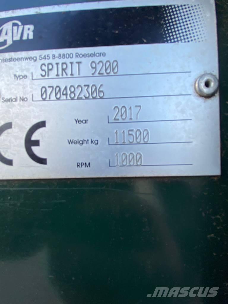 AVR Spirit 9200 Комбайни за картофи и копачи