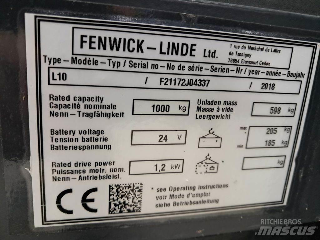 Linde L10 Колички високоповдигачи с теглич
